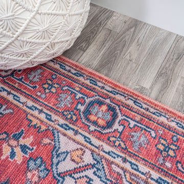 Cirali Ornate Large Medallion Washable Area Rug